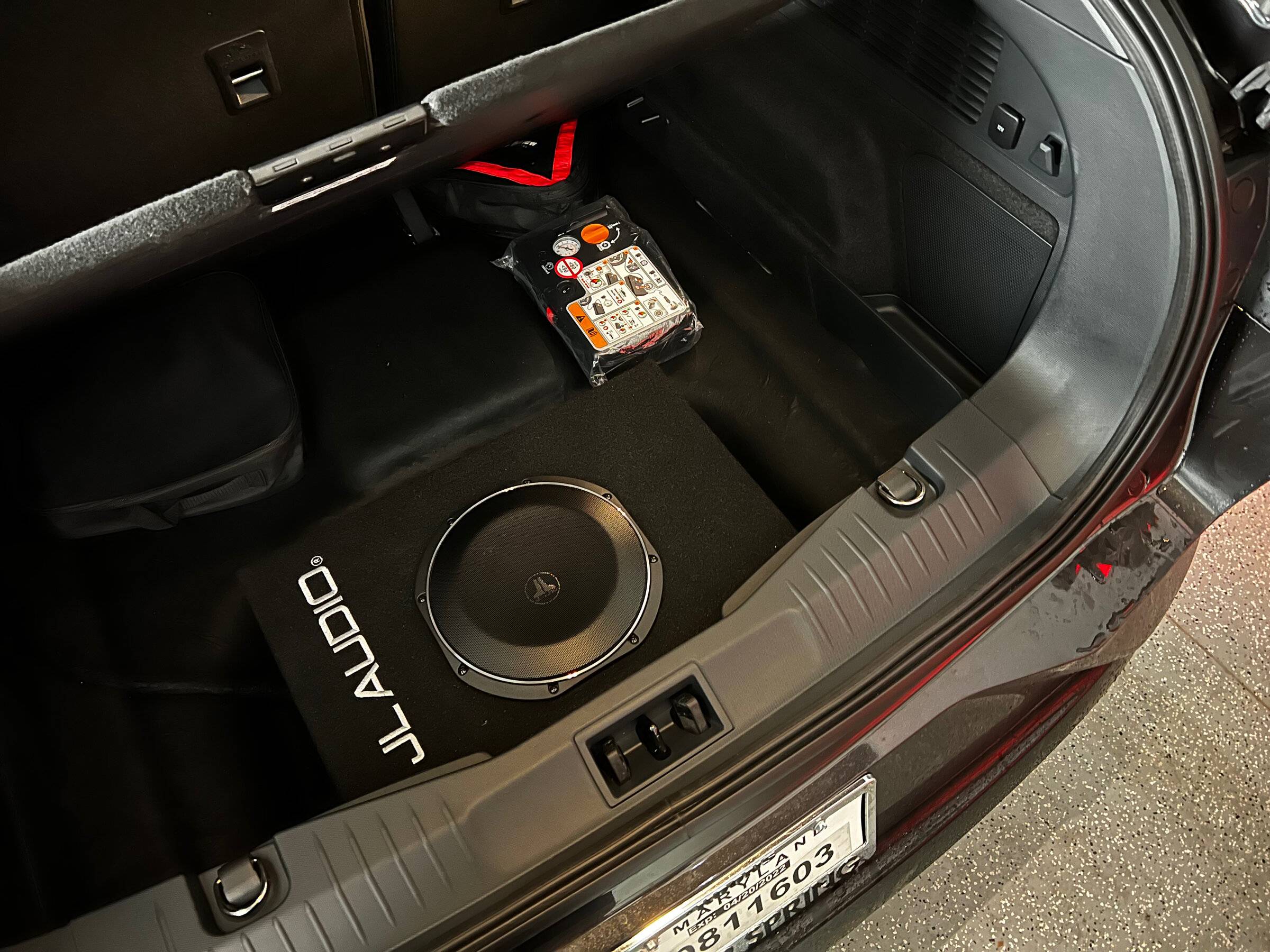 Ford Mustang Mach-E Adding a real subwoofer w/amp to your Mach-E MachSub - 2