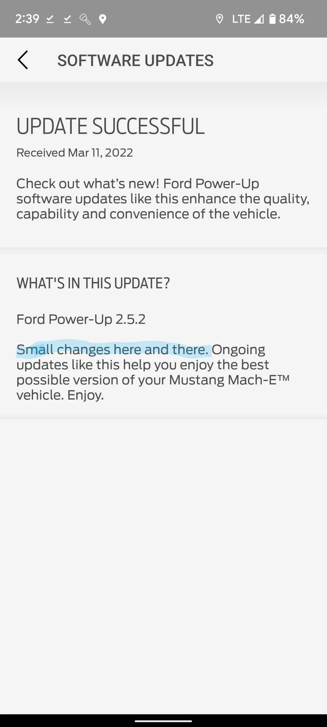 Ford Mustang Mach-E 2.5.2… Screenshot_20220311-143902