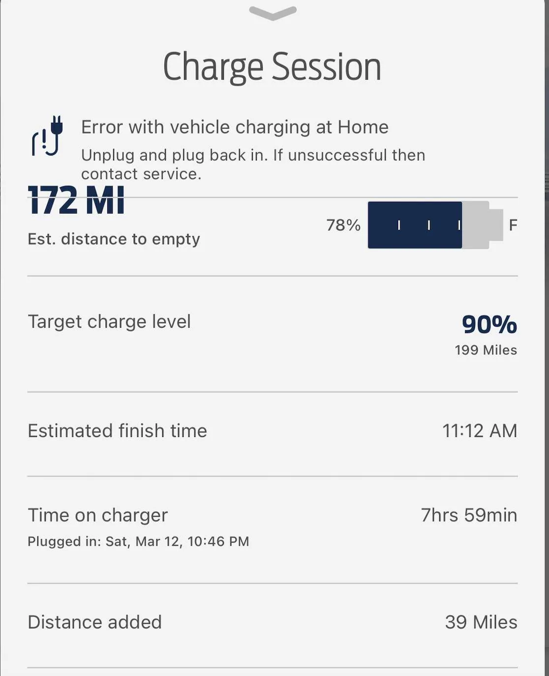 Ford Mustang Mach-E Repeated Charge Faults 1647184660383