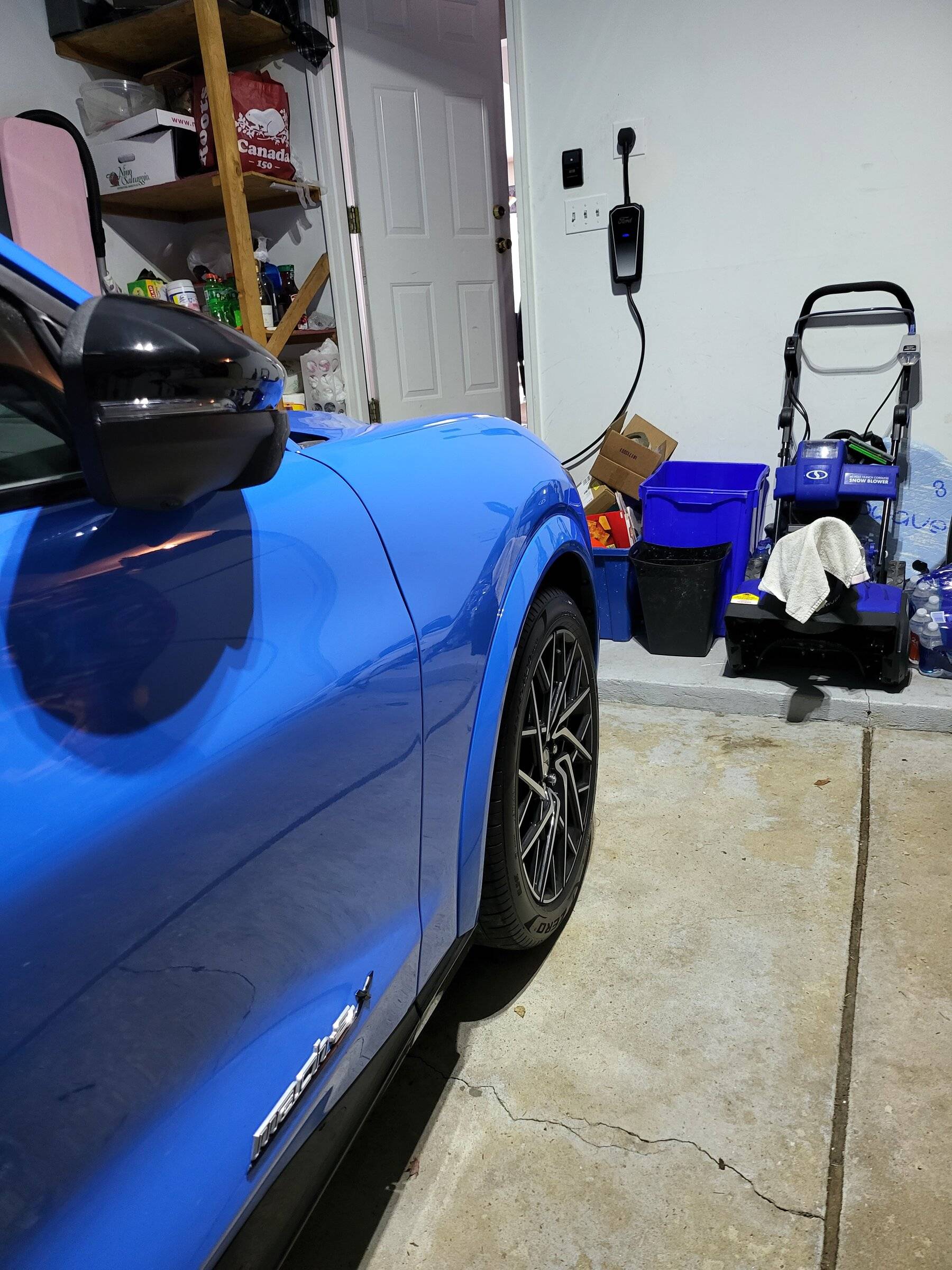 Ford Mustang Mach-E Things to consider when DIY installing a wall charger / outlet 20220313_125204