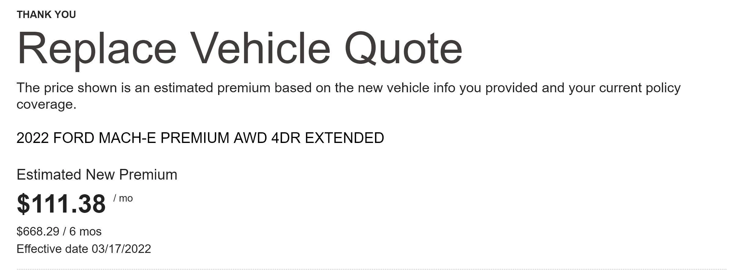 Ford Mustang Mach-E Insurance rates Capture4