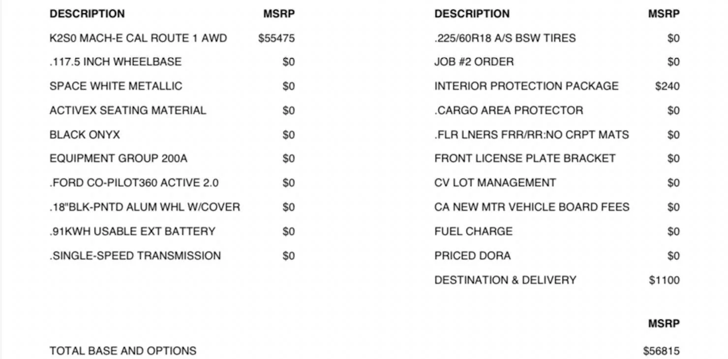 Ford Mustang Mach-E Price Protection Screen Shot 2022-03-17 at 00.26.53