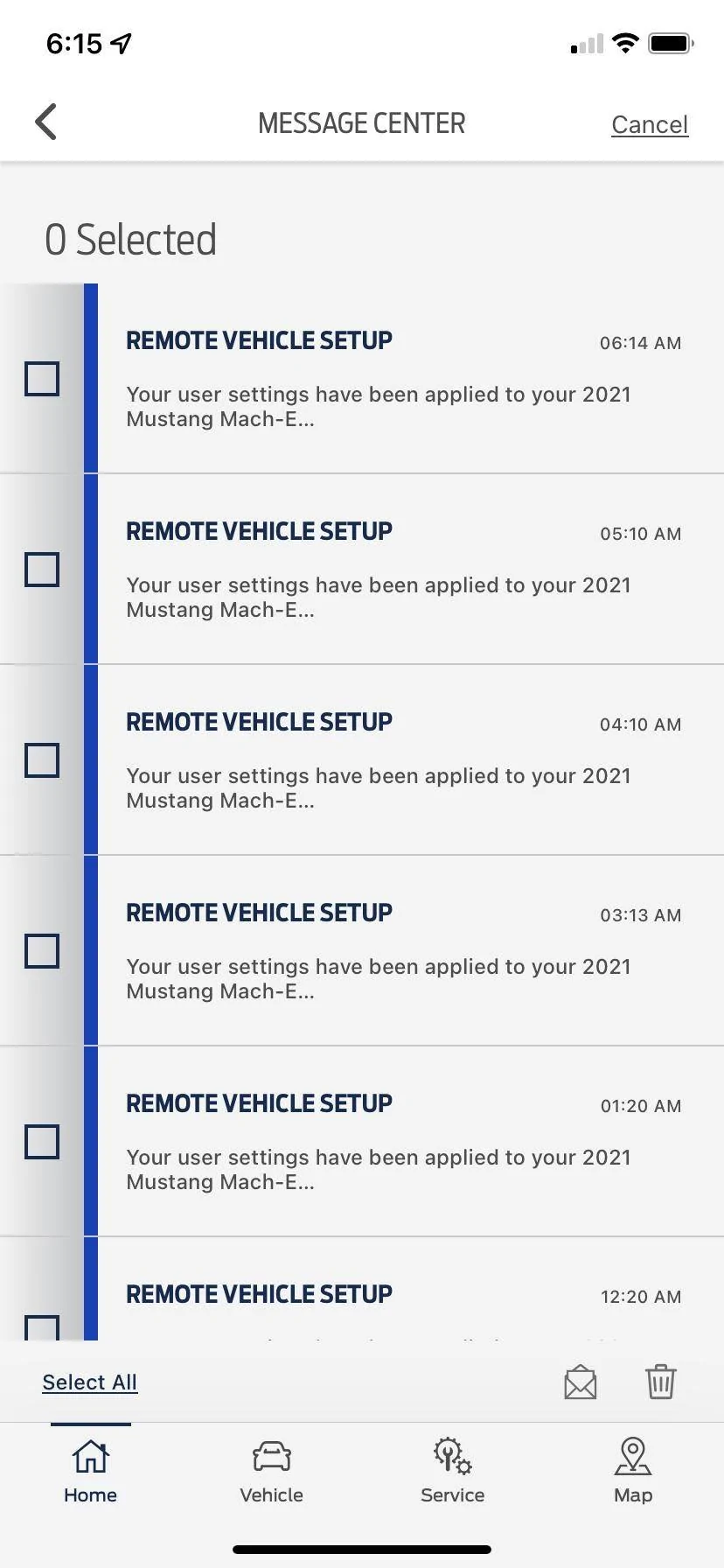 Ford Mustang Mach-E FordPass message DFA2DACD-013D-4C44-A1F1-04C512E8696E