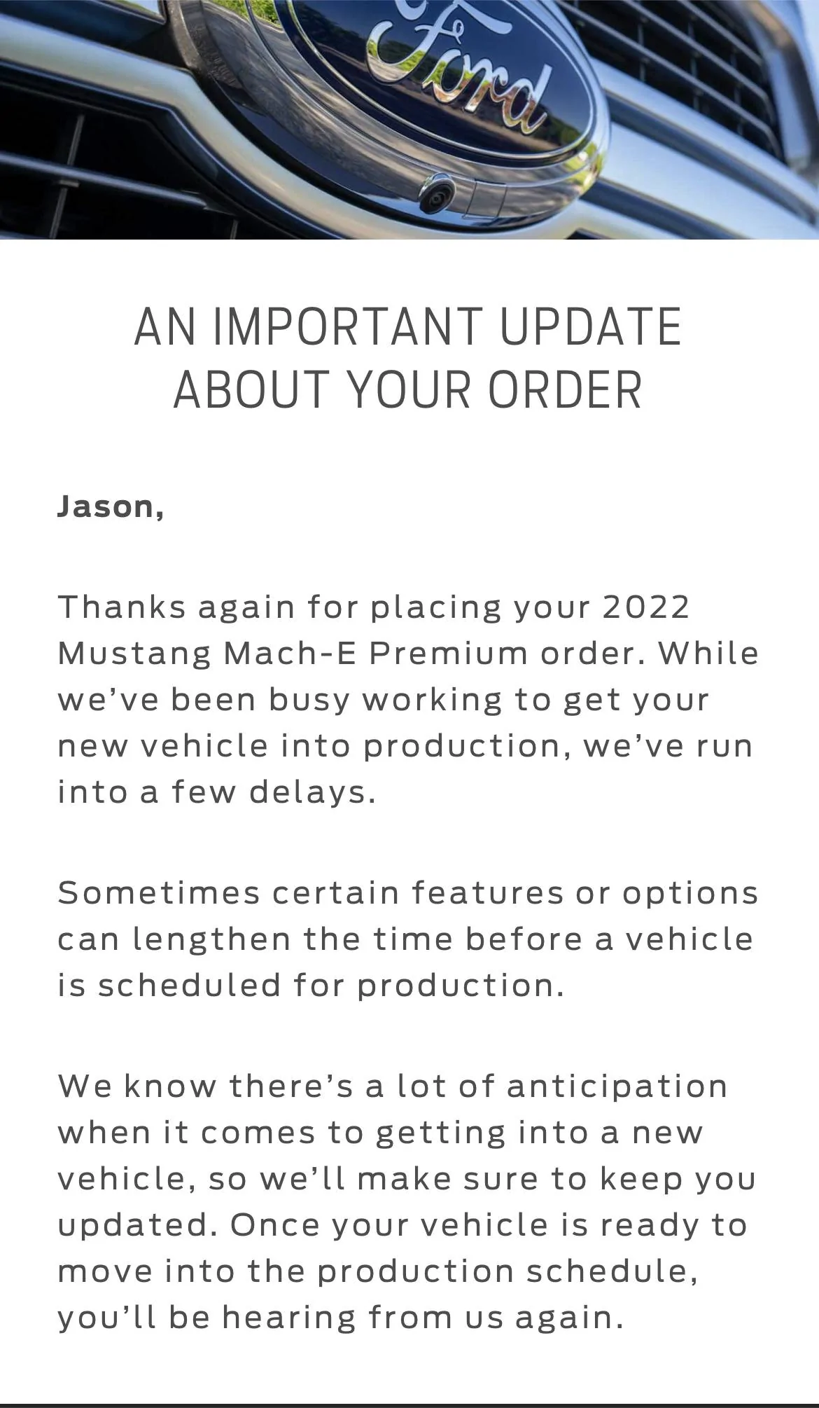 Ford Mustang Mach-E Thread for people who ordered a 2022 on 10/1 to post adventures DE47B54F-0CD5-4210-94F5-96B34E8B30ED
