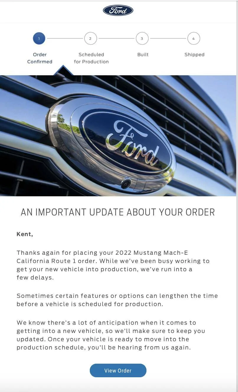 Ford Mustang Mach-E An Important Update About Your Order (spam email) Screen Shot 2022-03-18 at 19.39.01