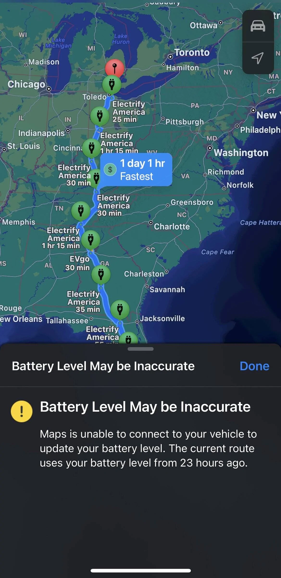 Ford Mustang Mach-E EV Routing For Apple Maps Now Available Via Carplay & SYNC in Mach-E IMG_2702