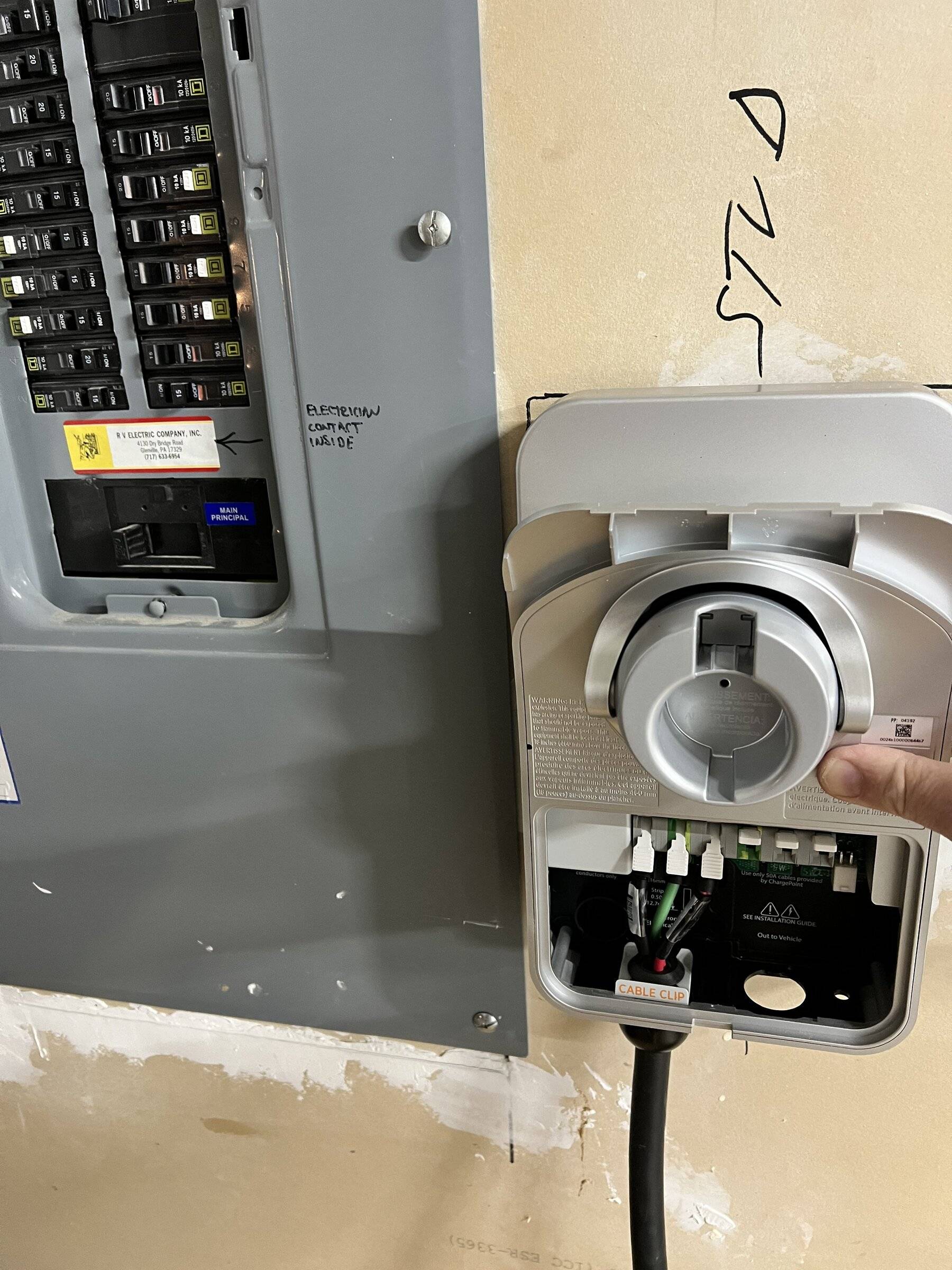 Ford Mustang Mach-E ChargePoint Home Flex Installed IMG_3582.JPG