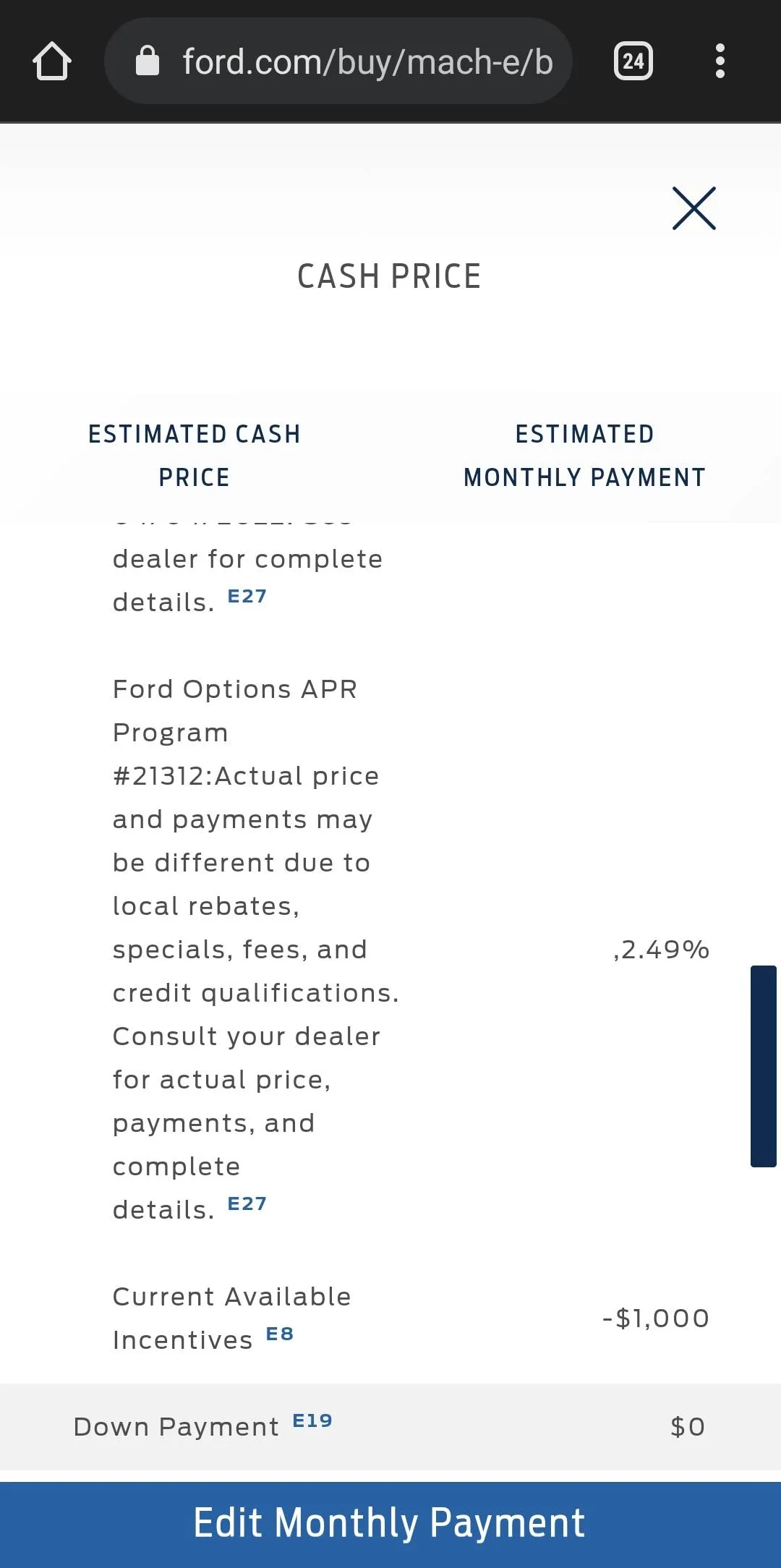 Ford Mustang Mach-E "Ford Options" Mach-E Lease vs standard lease - similarities and differences Screenshot_20220325-144728_Chrom