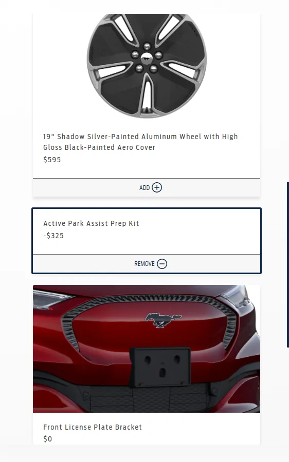 Ford Mustang Mach-E No Active Park Assist 2.0 on 2022 Job 2 Mach-E Orders 1648579238461