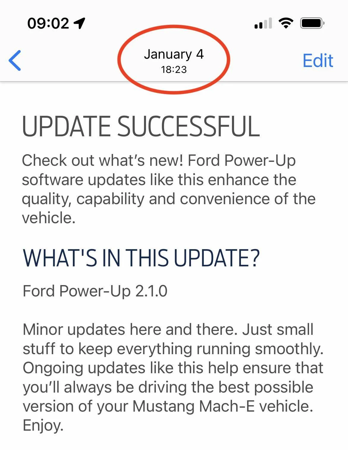 Ford Mustang Mach-E What's the hold up with OTA Updates? IMG_5064