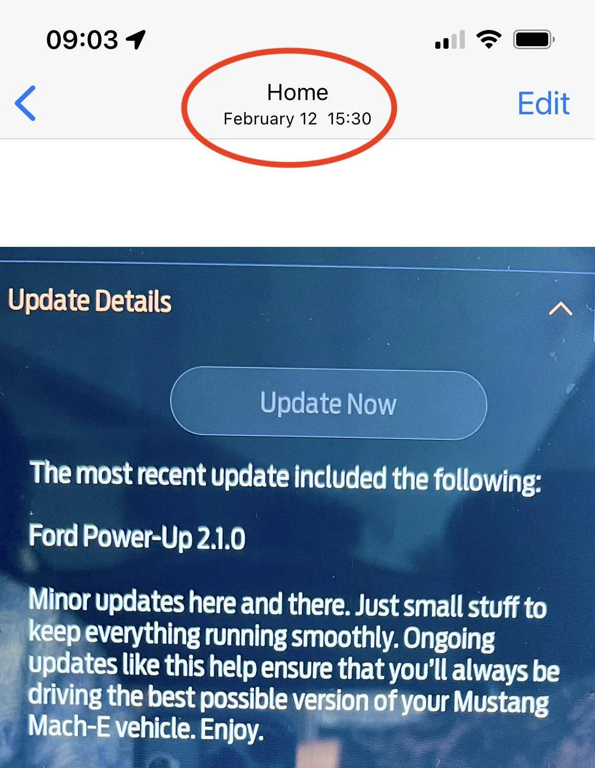 Ford Mustang Mach-E What's the hold up with OTA Updates? IMG_5066