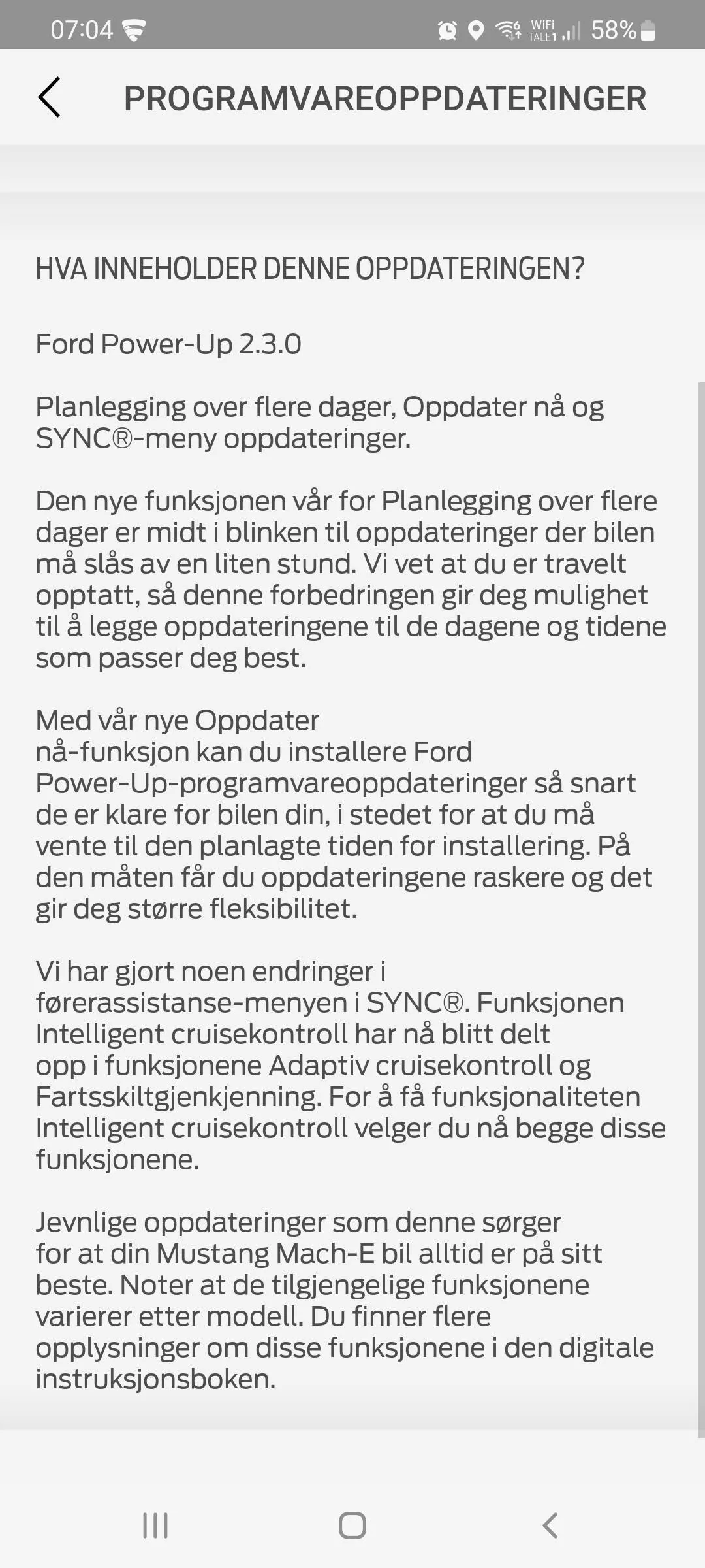 Ford Mustang Mach-E Norway - Mach-E Owners Screenshot_20220401-070430_FordPass