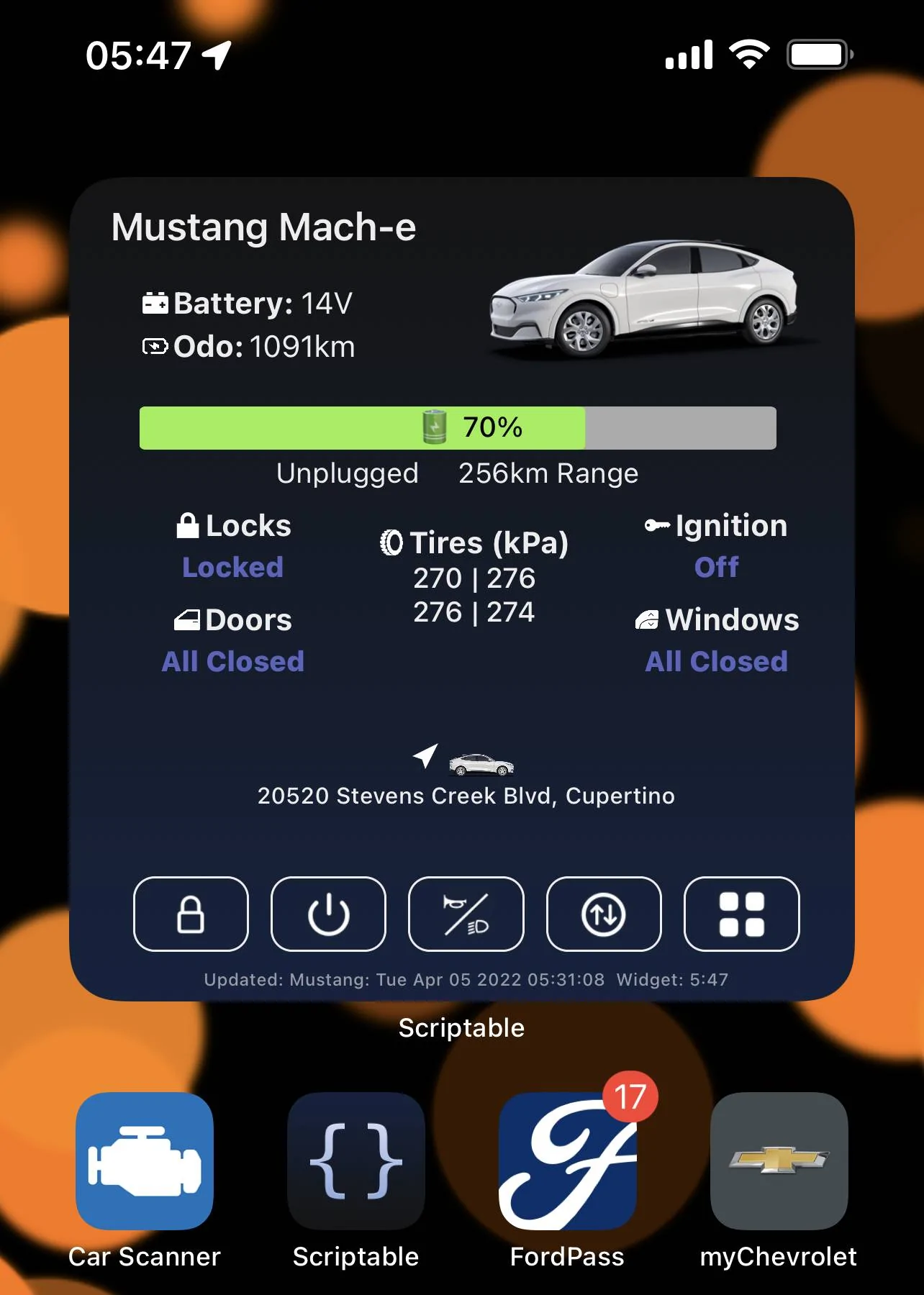Ford Mustang Mach-E FordPass - Scriptable Widget V2022.XX (iOS, iPad, MacOS) 3D0295C3-E82F-4D8C-ABBD-48A6A4A21F48
