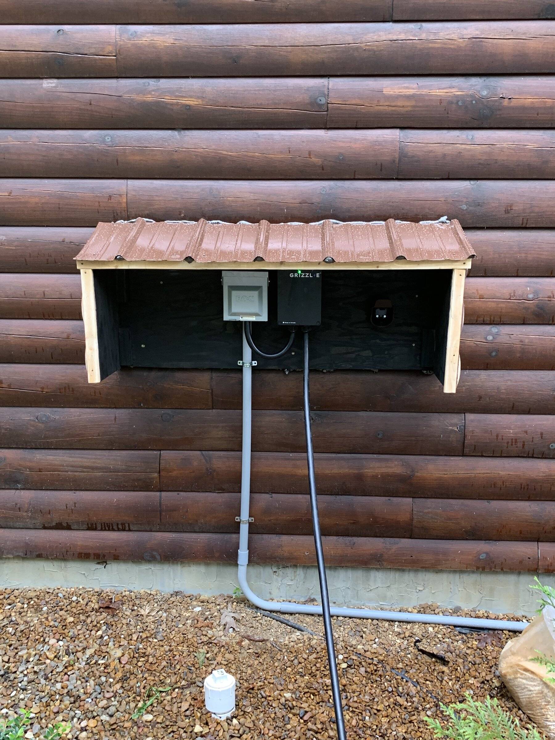 Ford Mustang Mach-E Installing a Home Charging Solution in a Carport IMG_1921