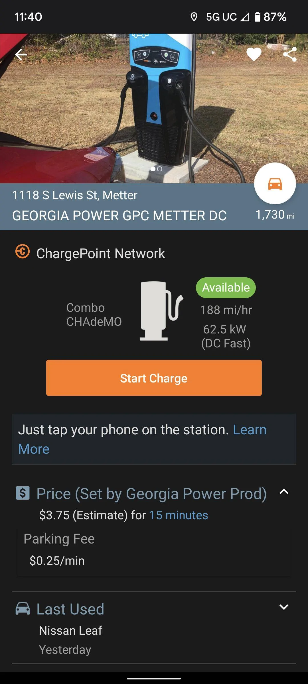 Ford Mustang Mach-E ChargePoint crowding? Screenshot_20220406-114018