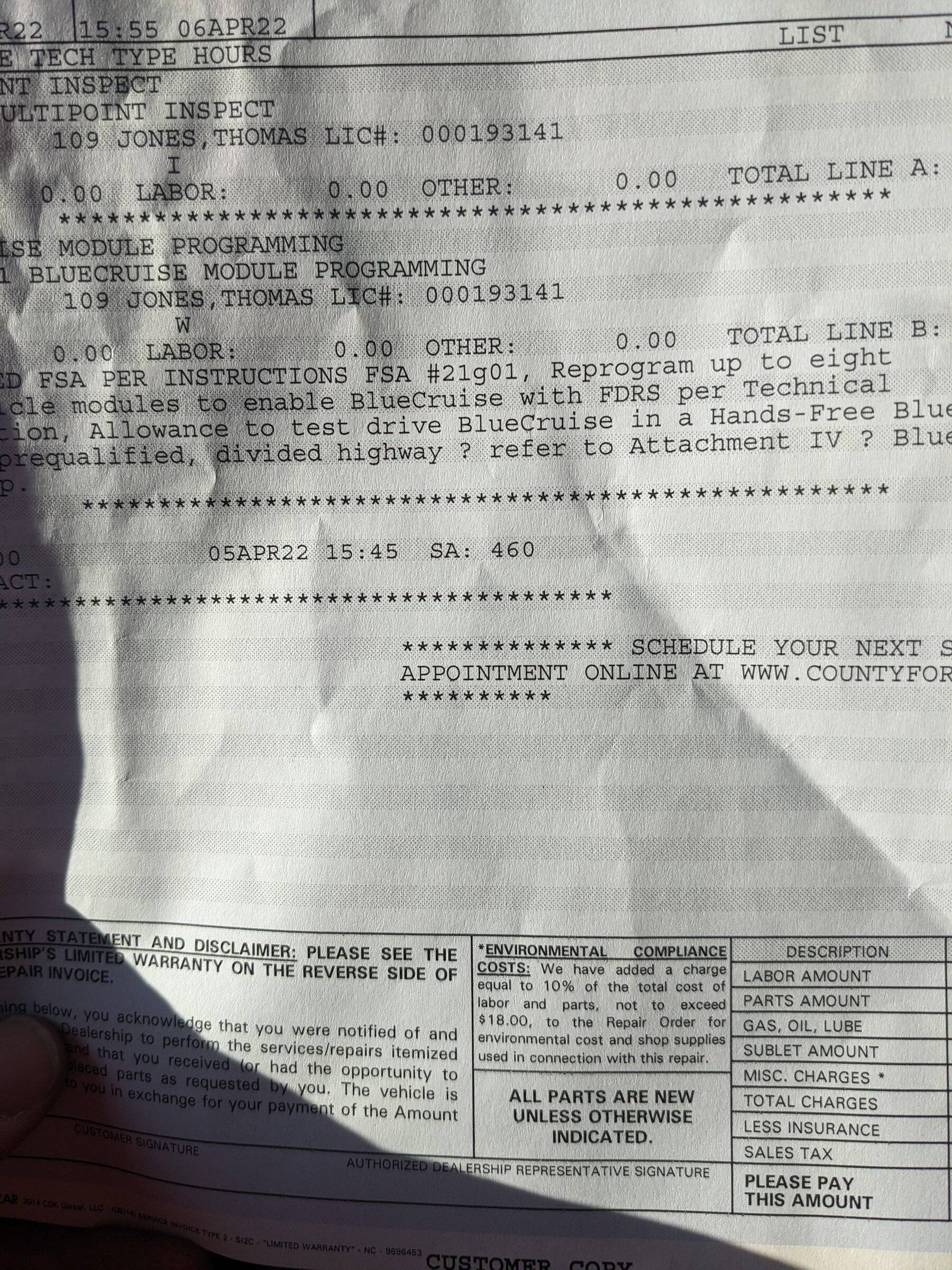 Ford Mustang Mach-E Optional Product Improvement Program 21G01 - BlueCruise Programming PXL_20220406_222851616.MP