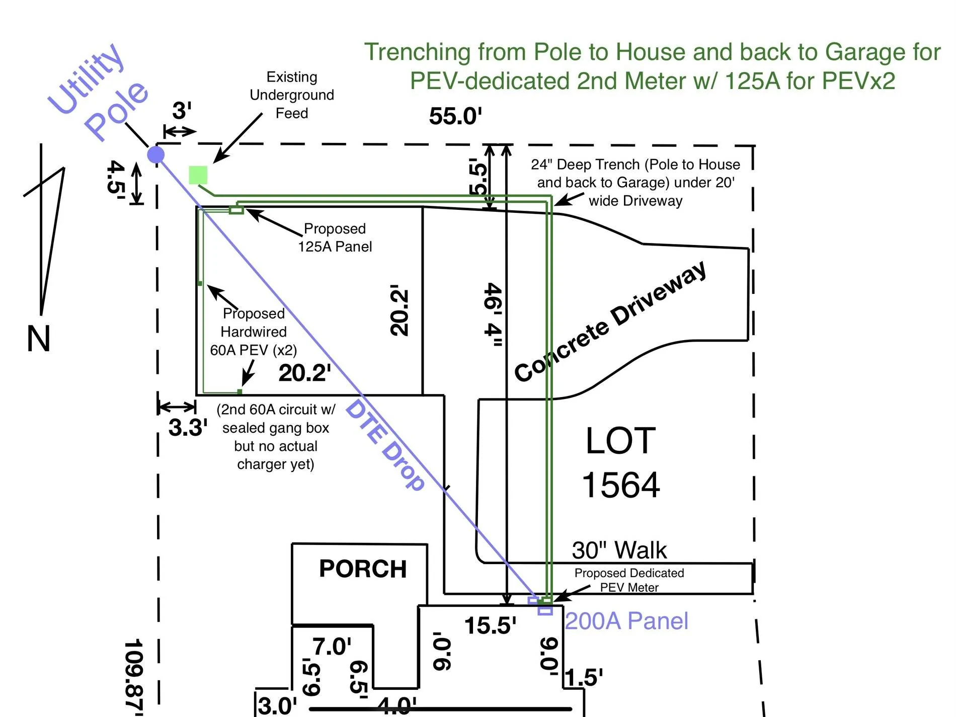 Ford Mustang Mach-E [Michigan] DTE Energy PEV hookup in detached garage (lessons learned) 6E036ABE-48B9-4D4A-B933-45536CE85E2D