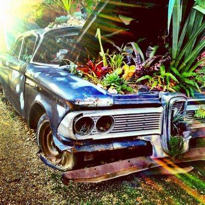 Ford Mustang Mach-E Update on Mach-E launch progress from engineering friends in Mexico Use-Car-Parts-as-Garden-Tools-Items-Plant-vehicle-engine-400x400