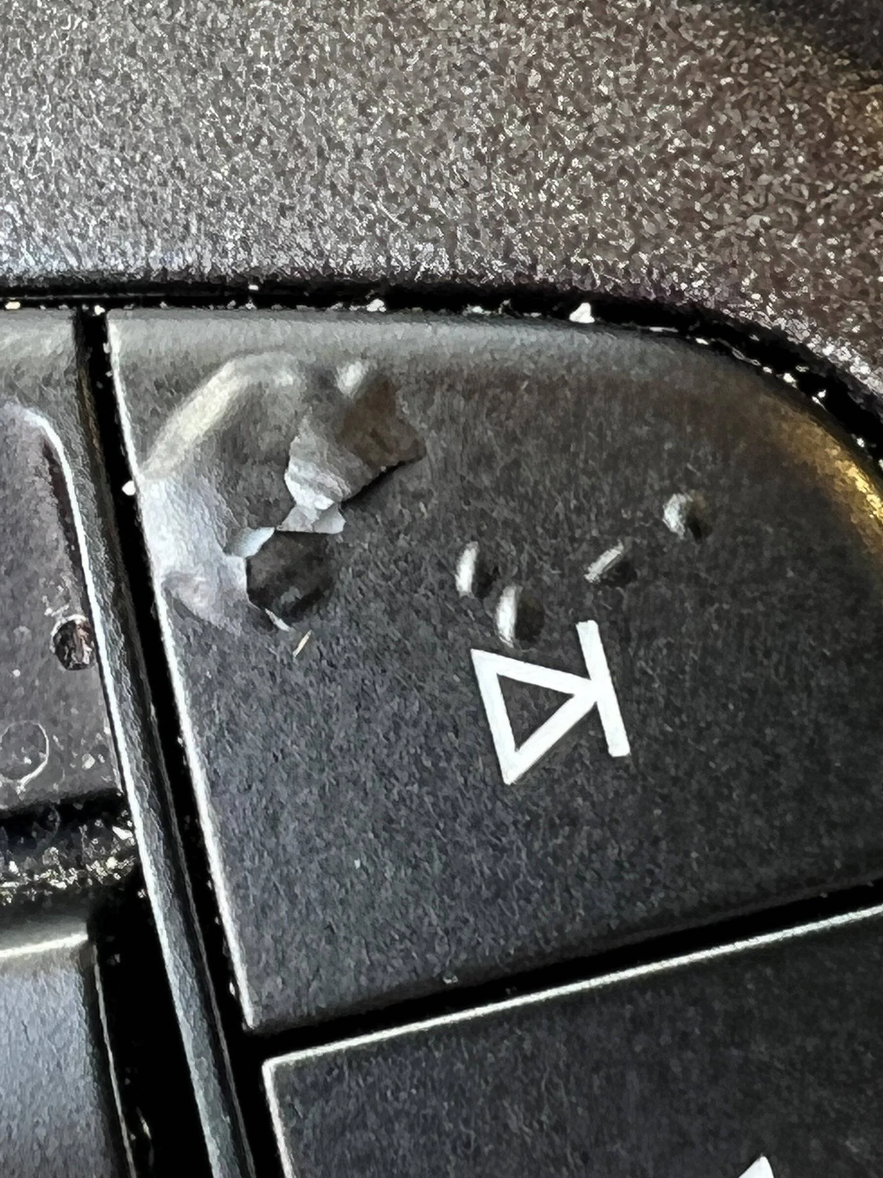 Ford Mustang Mach-E Steering wheel buttons starting to bubble.. bubbl