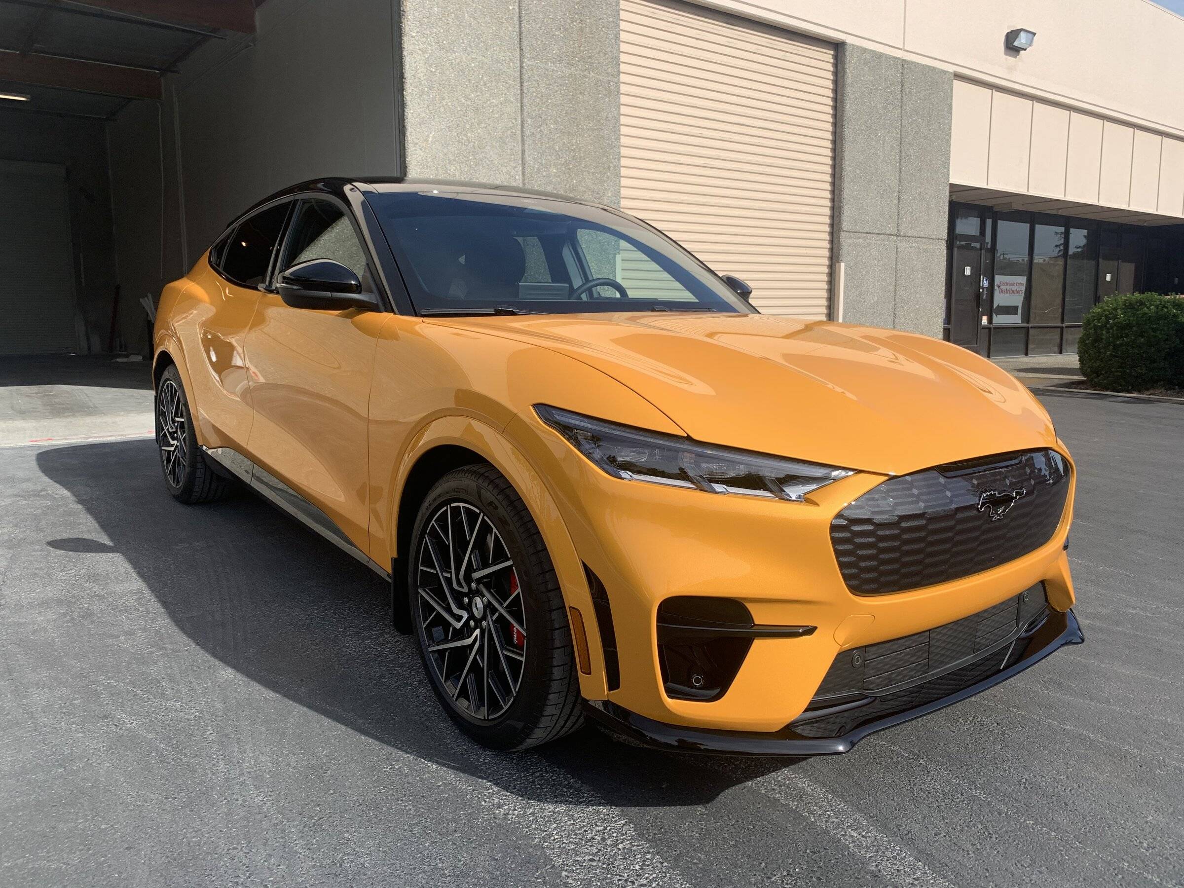 Ford Mustang Mach-E Cyber Orange w/ PPF & Hatch Wrapped Gloss Black DEF80FB5-7570-4753-B7DA-EE15E39A6D99