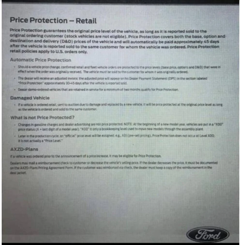 Ford Mustang Mach-E Can Ford Please Chime in on Price Protection? Price Protection explained