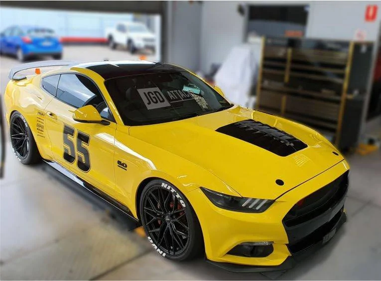 Ford Mustang Mach-E Cyber Orange w/ PPF & Hatch Wrapped Gloss Black 92A736F4-72D7-44DB-9800-2971774C4588