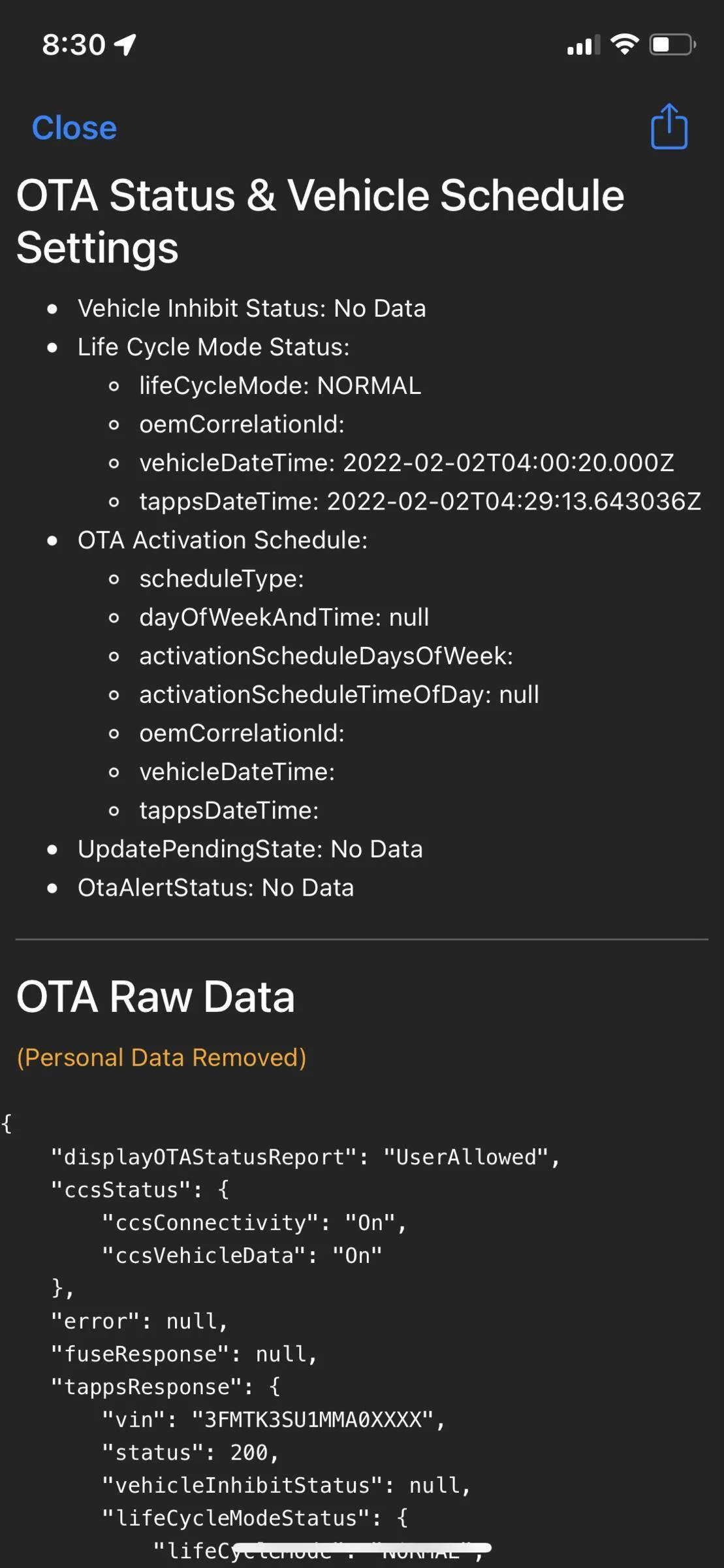 Ford Mustang Mach-E OTA 1.7.1 Stuck, anyone else have issue updating? 20220408_003011000_iOS