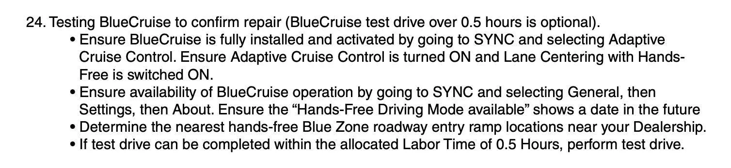 Ford Mustang Mach-E Optional Product Improvement Program 21G01 - BlueCruise Programming Screen Shot 2022-04-11 at 4.29.56 PM