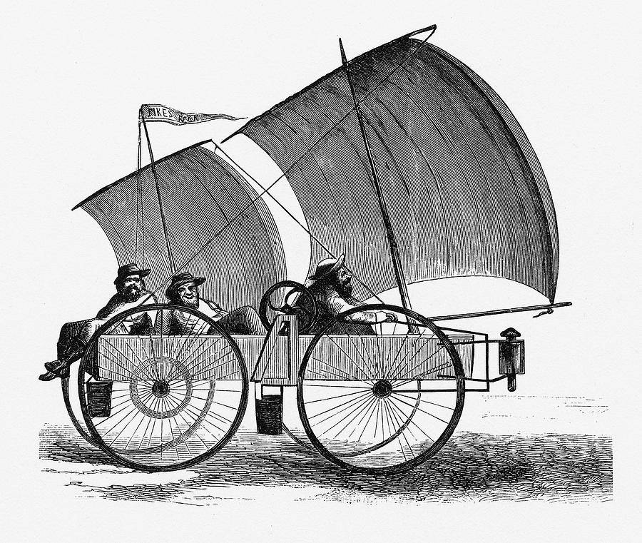 Ford Mustang Mach-E Anyone do the Metro Detroit to U.P. Run? wind-powered-car-sailing-to-pikes-peak-1860-craig-mccausland
