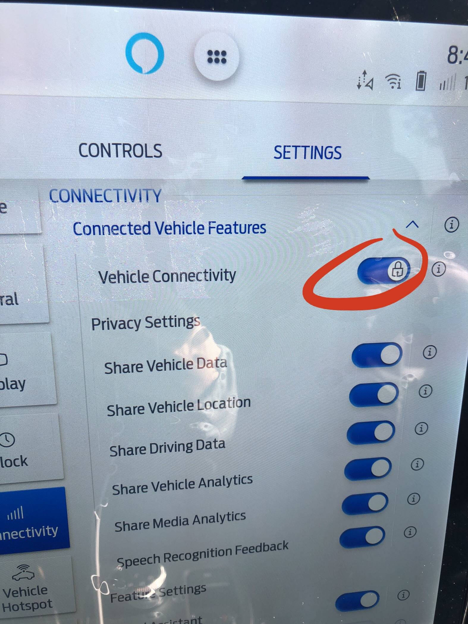 Ford Mustang Mach-E Vehicle connectivity locked D961C168-938B-4757-8BC7-6AD7BACB6863