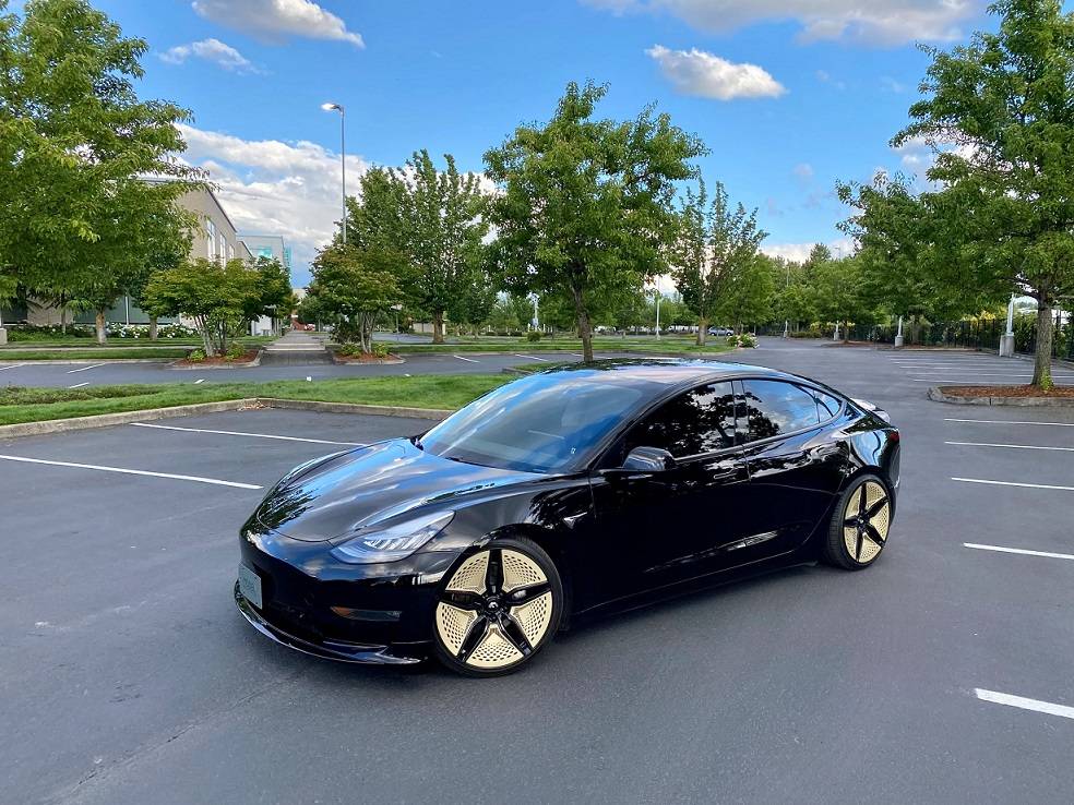 Ford Mustang Mach-E Forgiato EV 001 Wheels for Mustang Mach-E Gloss Black - Ready to Ship gold