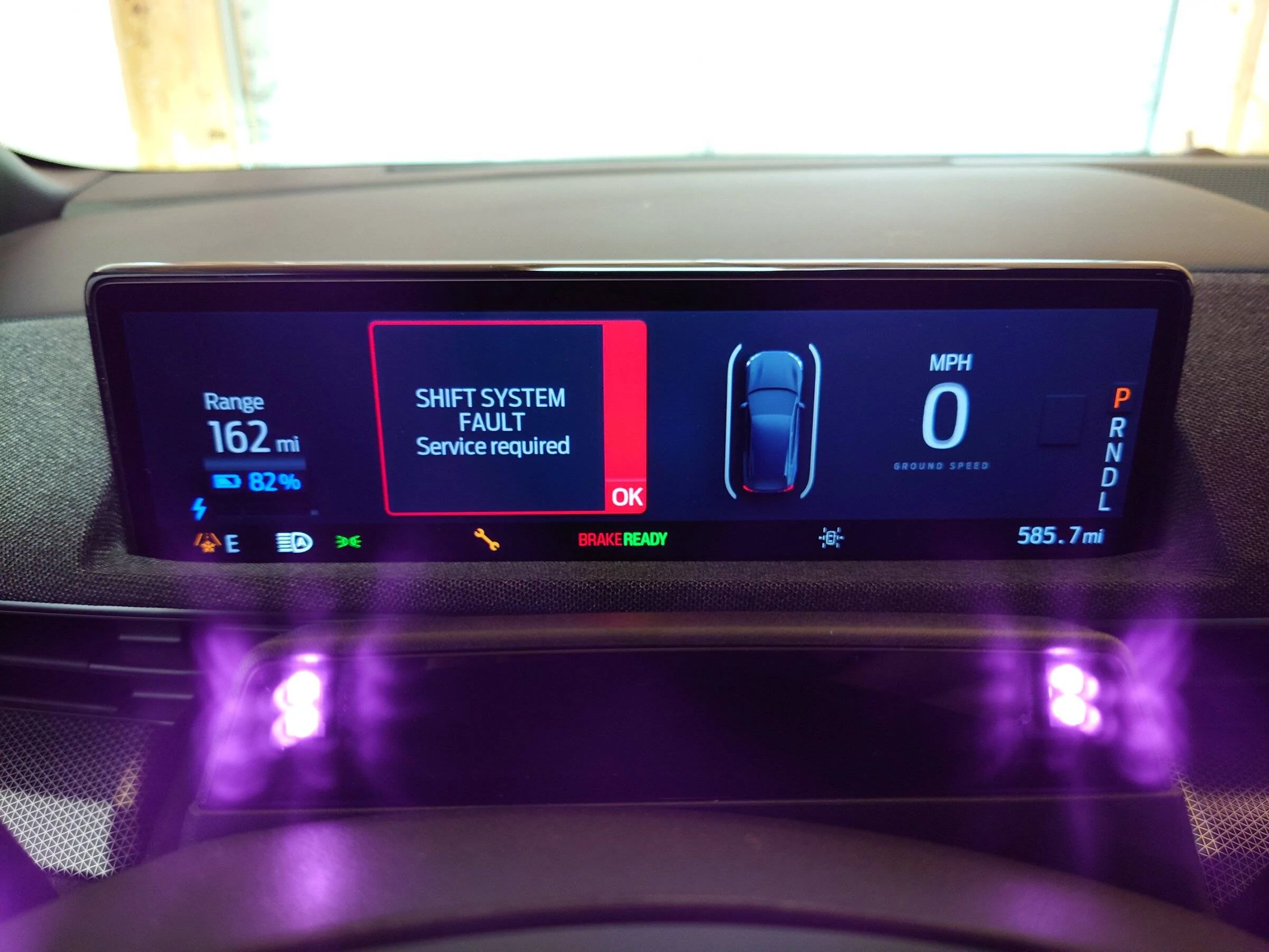 Ford Mustang Mach-E SHIFT SYSTEM FAULT error screen - Service Vehicle Soon! 16502196108016554612315415353197