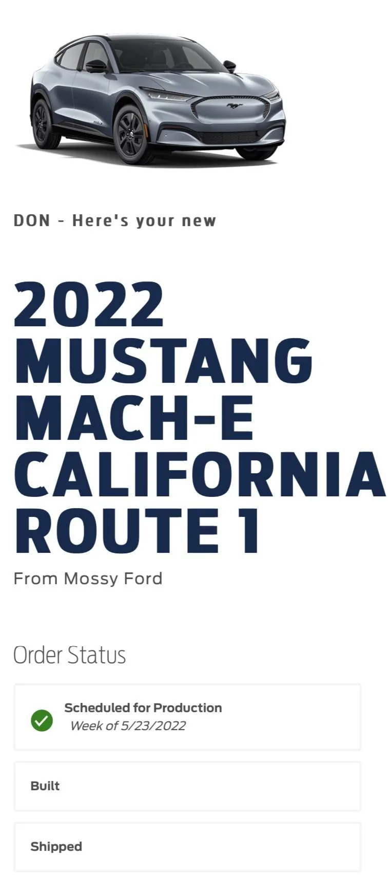 Ford Mustang Mach-E ⏱ Mach-E Scheduling Next Week (4/18) For Build Weeks 5/30 Through 6/27 E776375F-E468-4297-93F3-1C21CBB02FE1