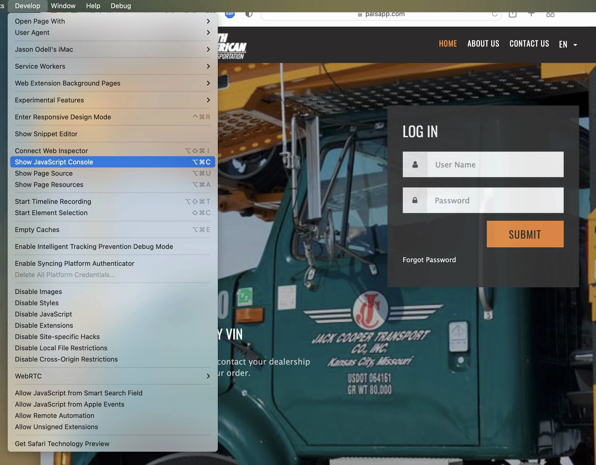 Ford Mustang Mach-E Hacking Palsapp with Safari (MacOS) Screen Shot 2022-04-27 at 3.58.05 PM