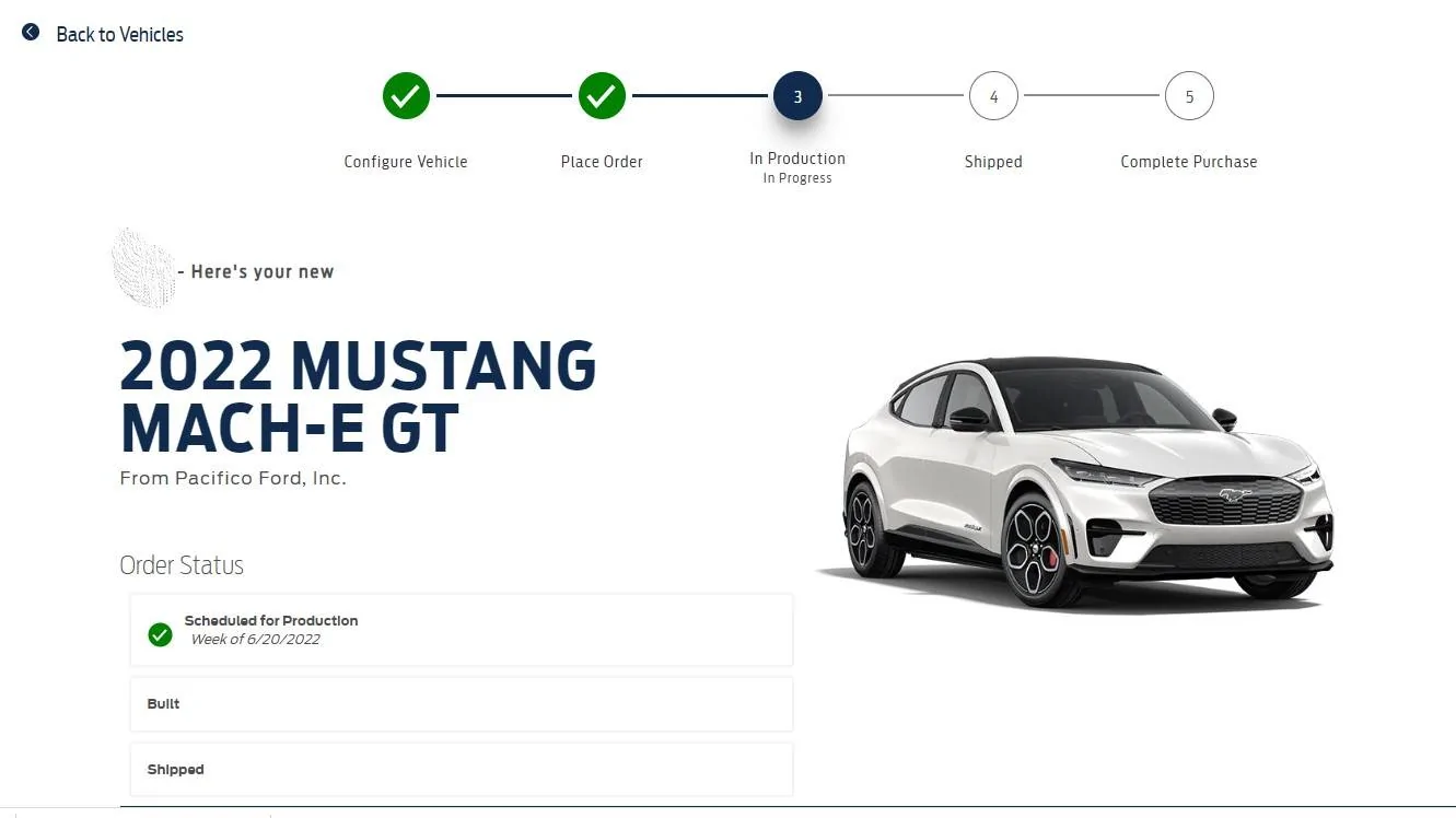 Ford Mustang Mach-E ⏱ Mach-E Scheduling Next Week (4/25) For Build Weeks 5/30 Through 6/27 (Cleanup Scheduling) MACHE GT 