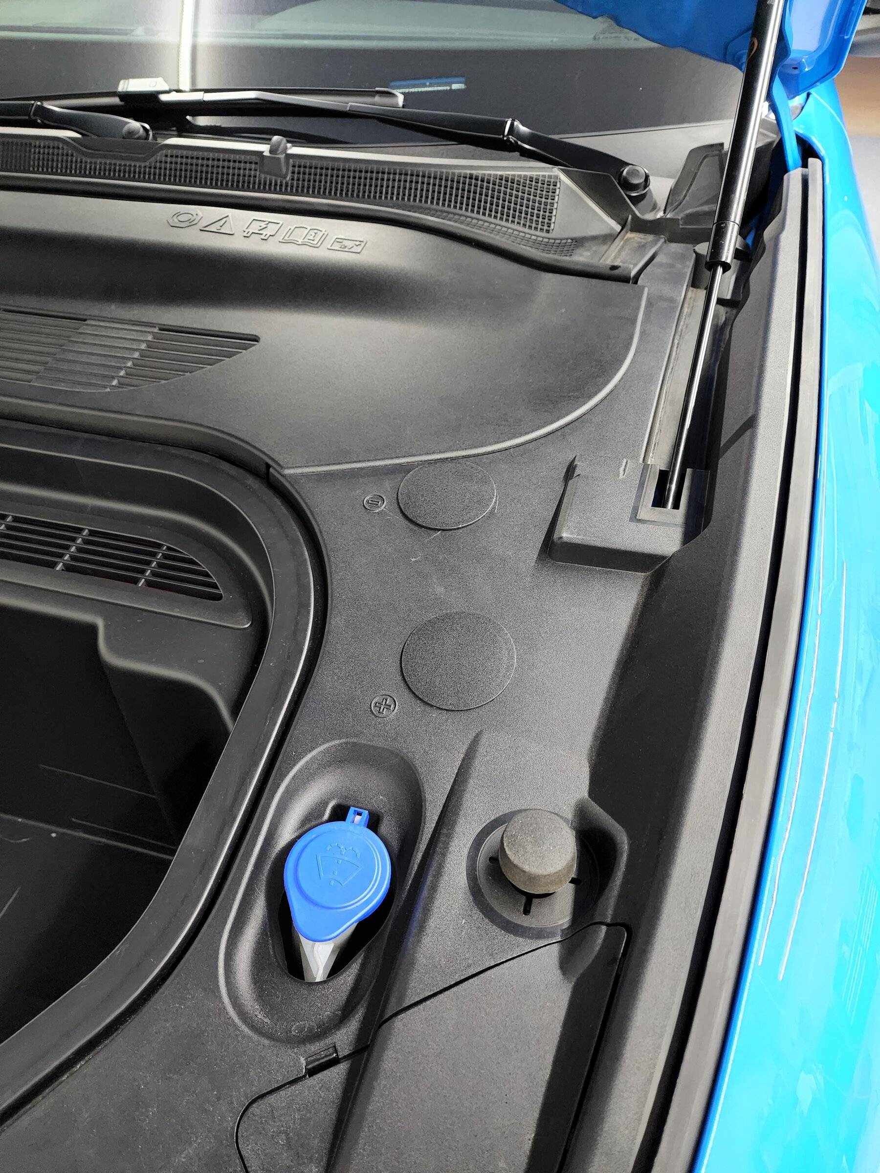 Ford Mustang Mach-E How to DIY - add access holes for LVB 12v battery connection points & HV Disconnect Relay for Safety 20220422_201839