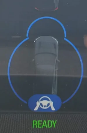 Ford Mustang Mach-E Adaptive cruise control symbols blue-cruise-with-hands-png