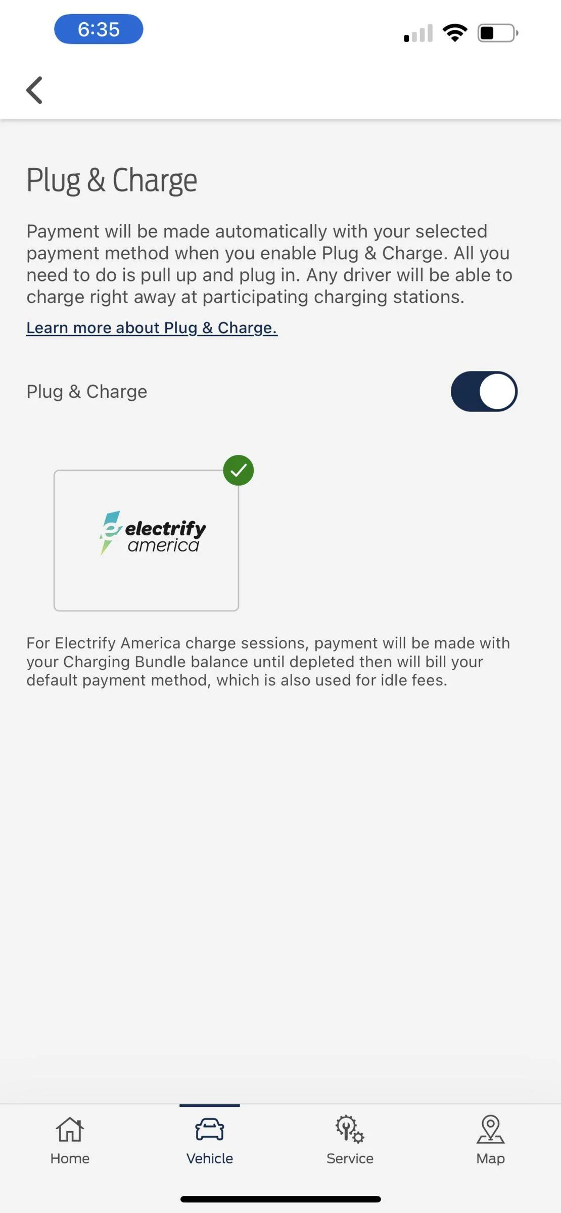 Ford Mustang Mach-E Greenlots Gone from plug and charge? 1651271800739