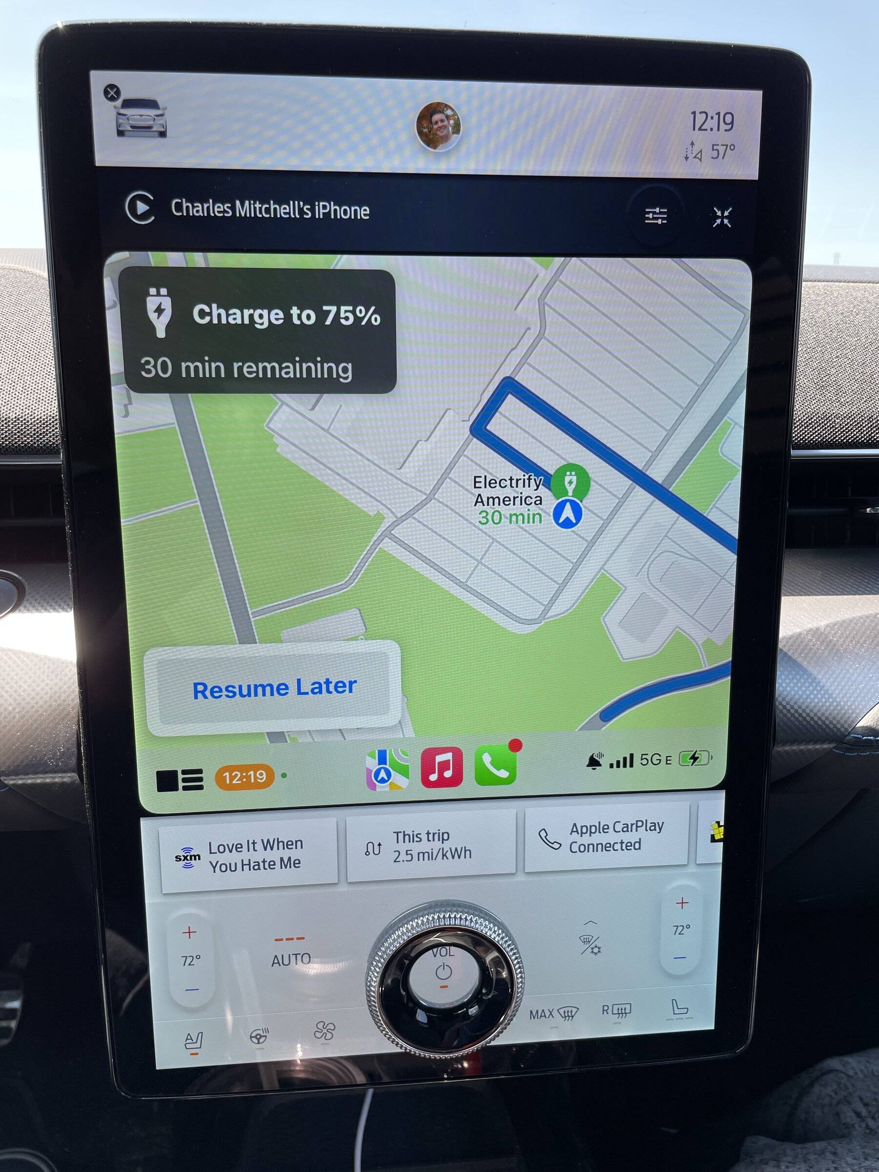 Ford Mustang Mach-E Apple Maps EV Routing IMG_9810