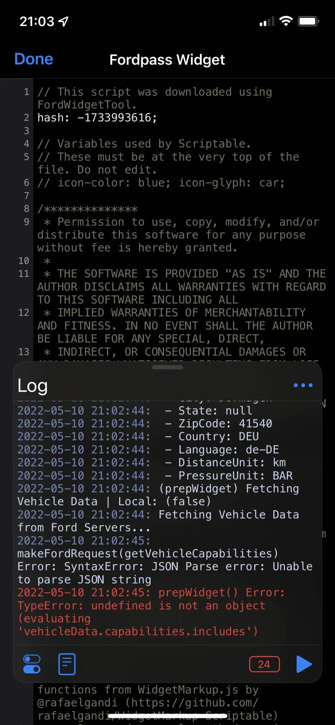 Ford Mustang Mach-E FordPass - Scriptable Widget V2022.XX (iOS, iPad, MacOS) 36546053-218B-465F-BF98-18036221FB97