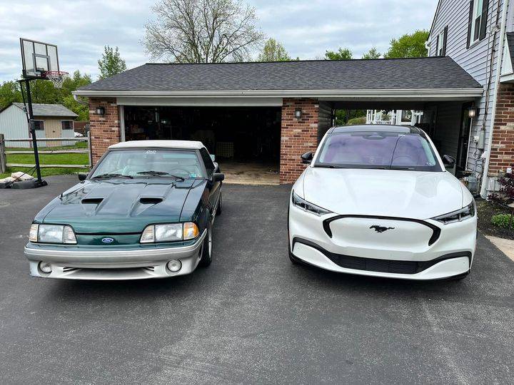 Ford Mustang Mach-E Old school meet new school! 280753254_10229131237091880_1929551965228252498_n