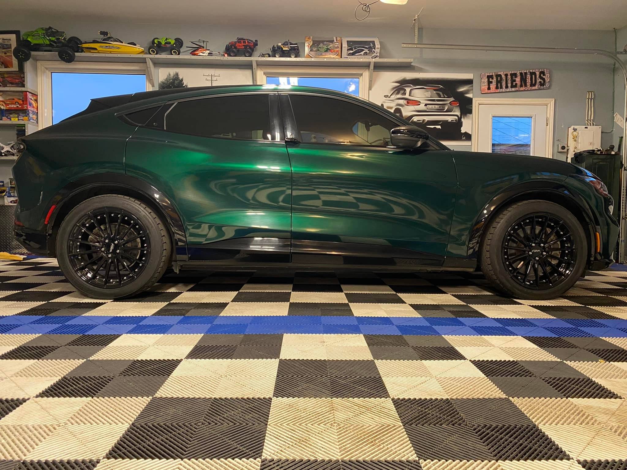 Ford Mustang Mach-E Mach-E Gets Hunter Green Wrap and 20" Wheels Mach-E Teckwrap Hunter Green Wrap and 20%22 Wheels 1