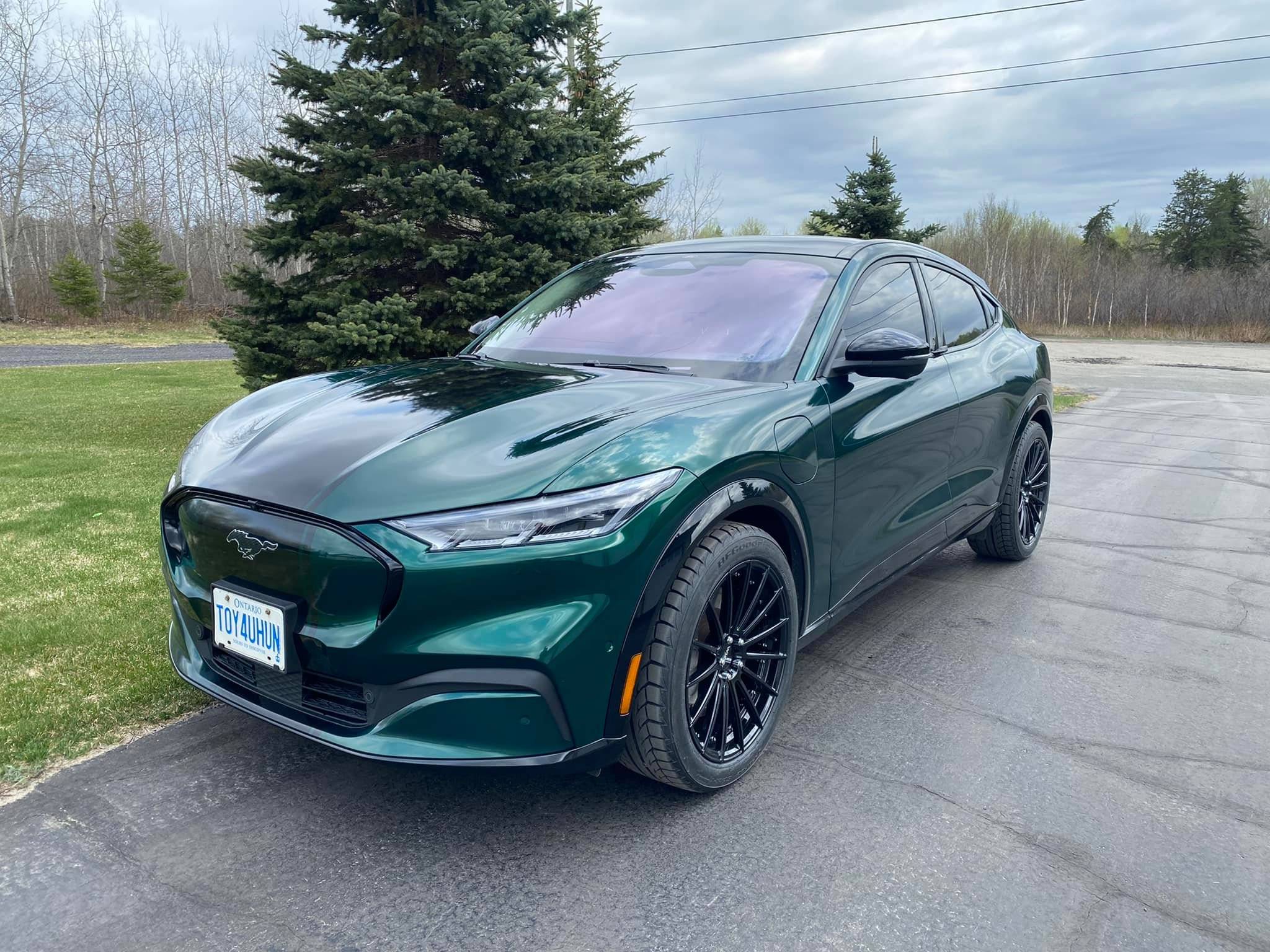 Ford Mustang Mach-E Mach-E Gets Hunter Green Wrap and 20" Wheels Mach-E Teckwrap Hunter Green Wrap and 20%22 Wheels 3