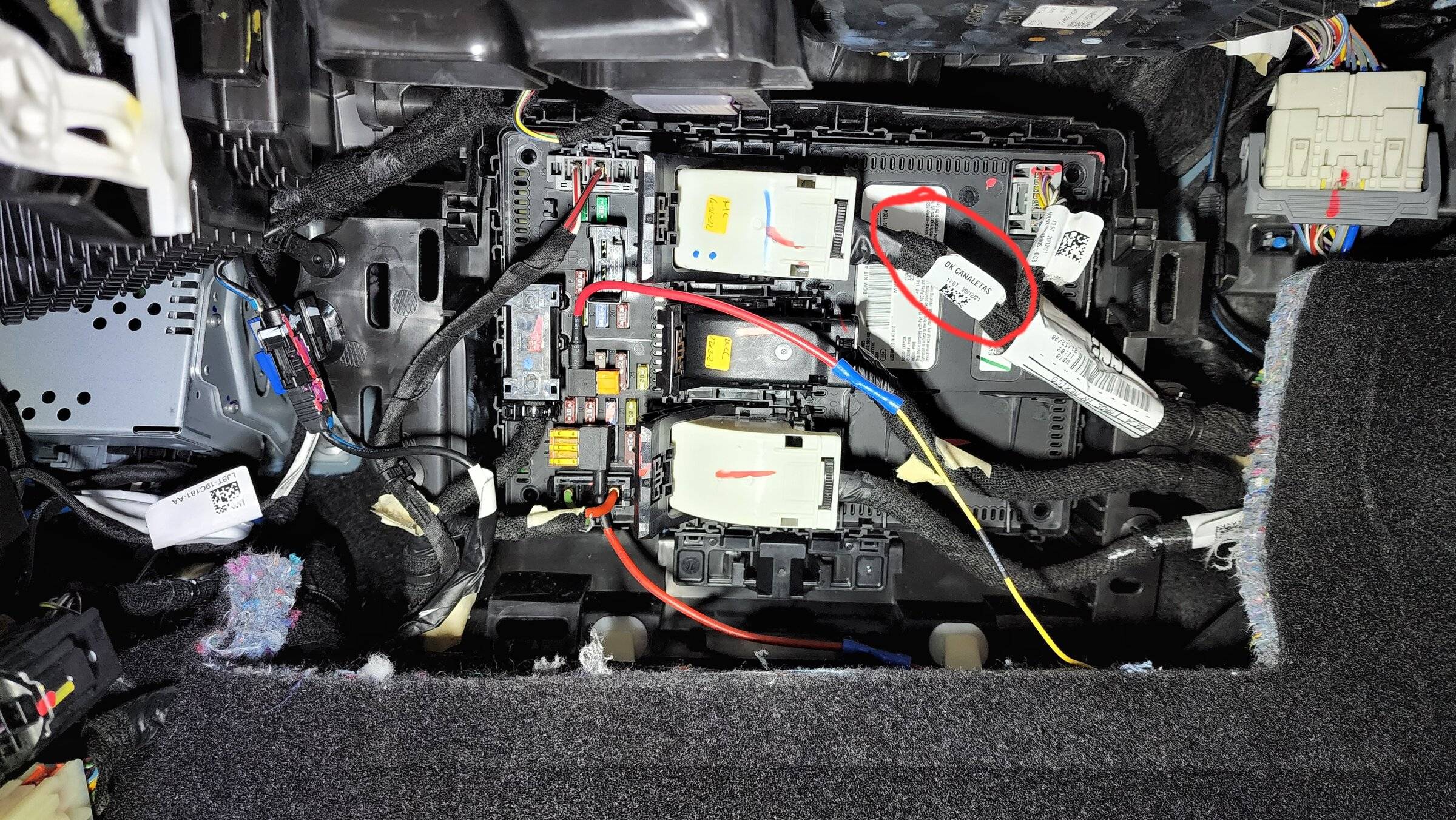 Ford Mustang Mach-E Adding a Physical Interior Liftgate Power Switch 20220515_142548