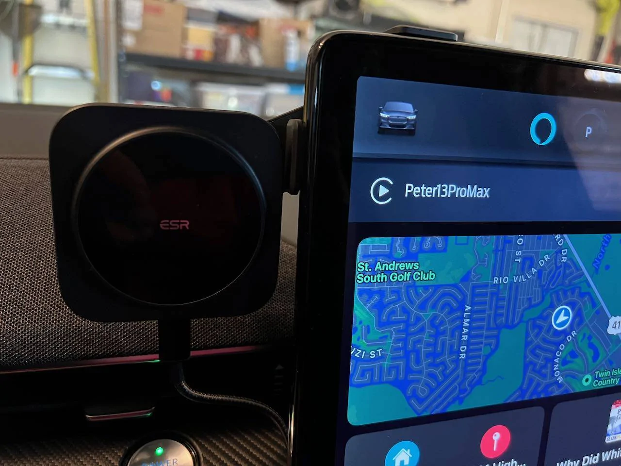 Ford Mustang Mach-E A Custom 3-D Printed Phone Mount for the Mach-E IMG_1107