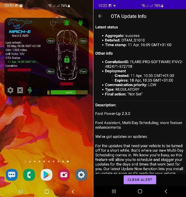 Ford Mustang Mach-E UK Customers App Screenshot