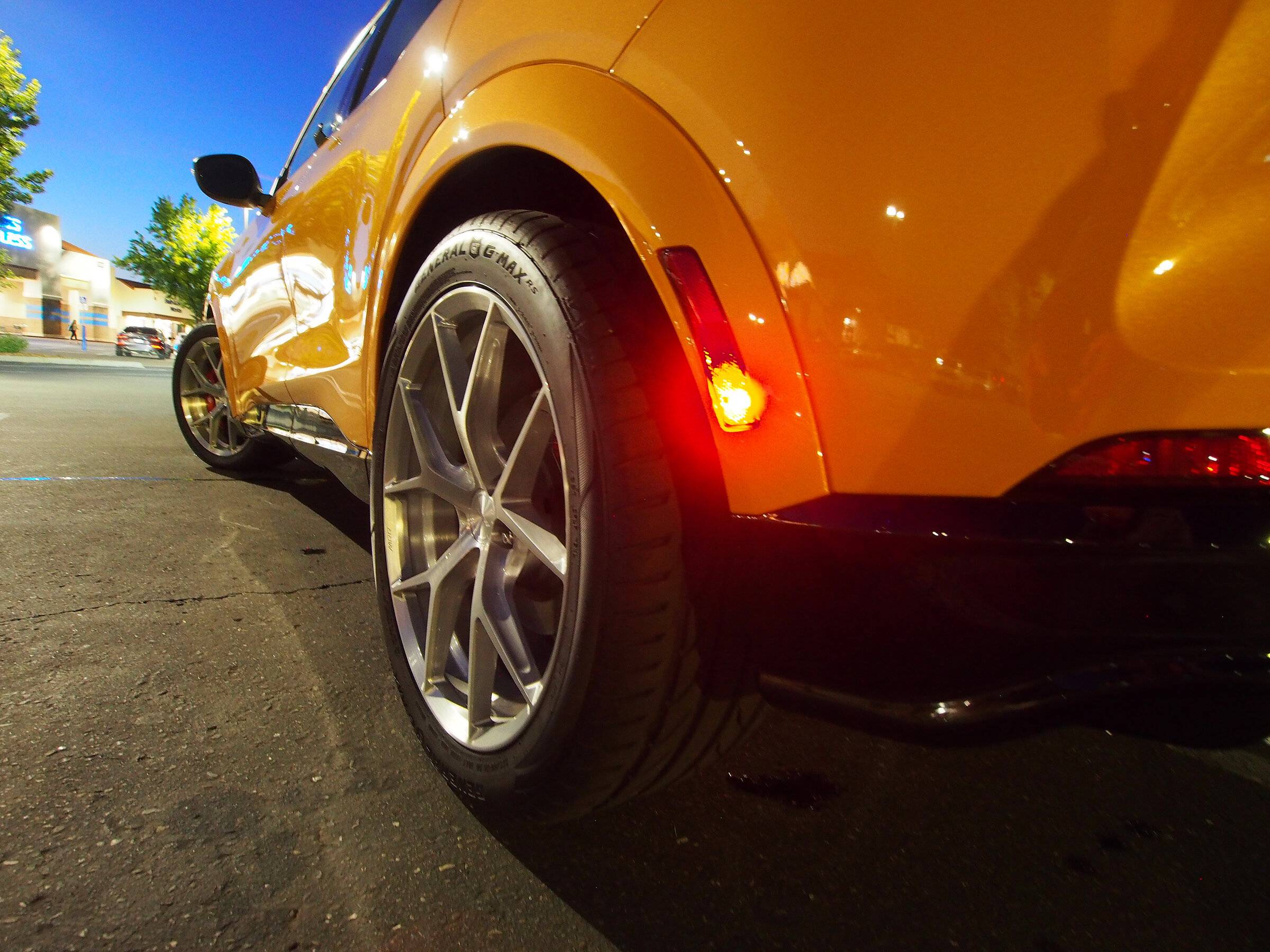 Ford Mustang Mach-E Stuffing 275's into a GTPE (square setup) NewWheelsBack.JPG