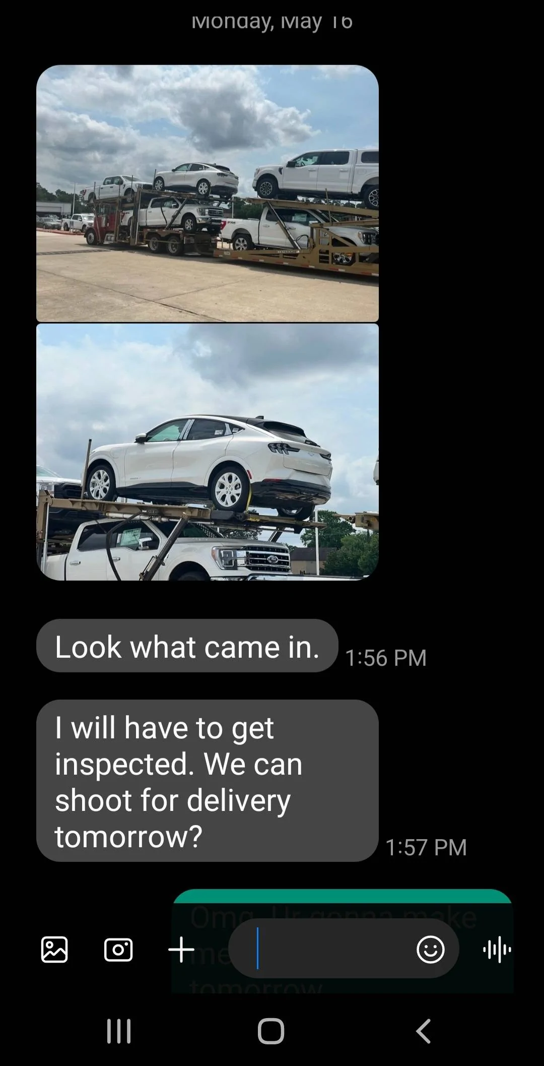 Ford Mustang Mach-E 04/04/22 Build Week Chat Screenshot_20220516-135912_Messages