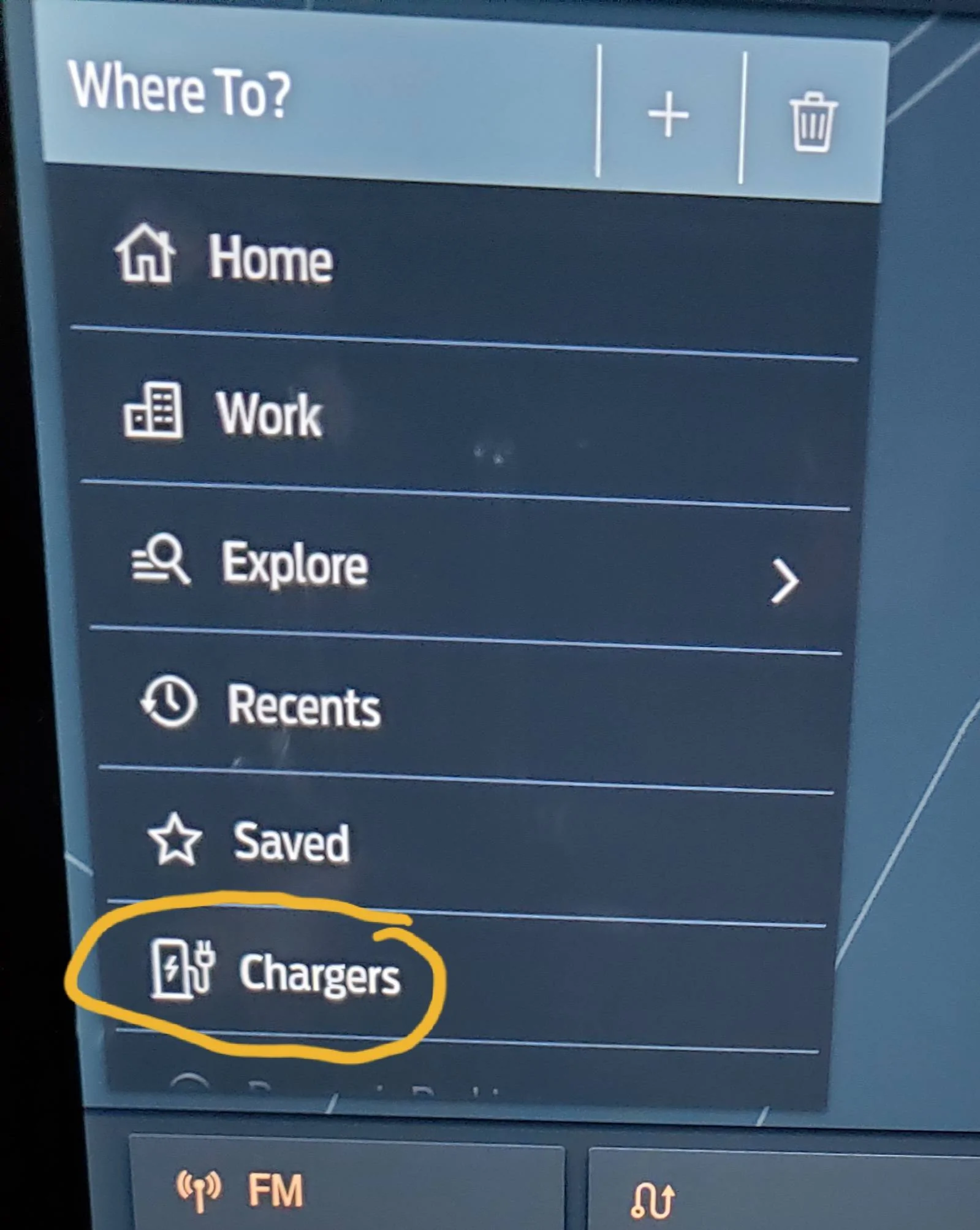 Ford Mustang Mach-E How to find charger while driving! 20220516_150840