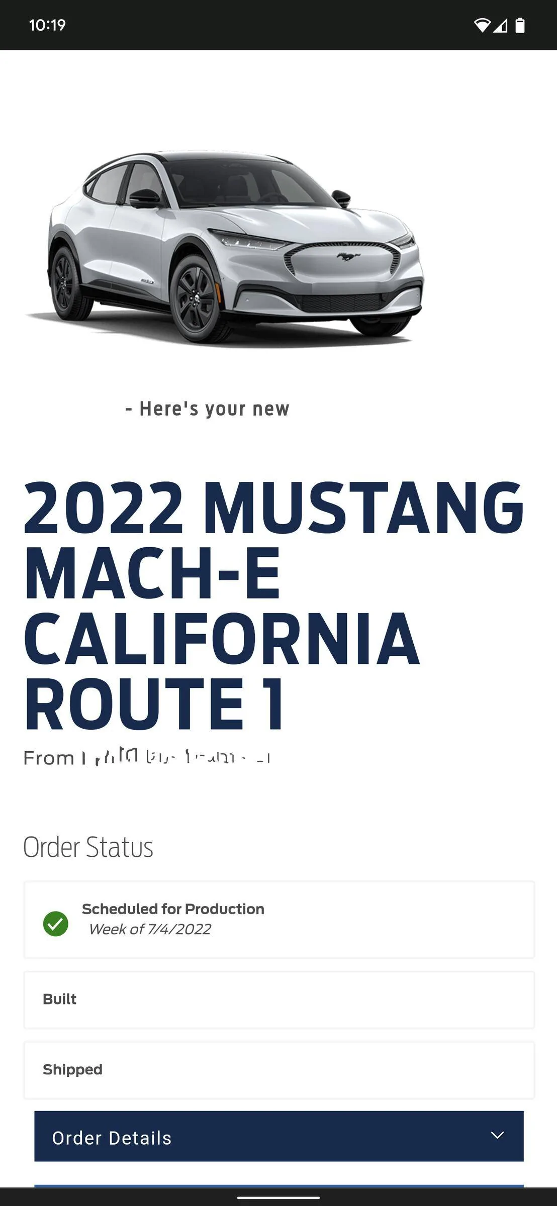 Ford Mustang Mach-E ⏱ Mach-E Scheduling Next Week (5/16) For Build Weeks 7/4 Through 7/25 Screenshot_20220519-101947~2